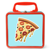 Sticker Une tranche de pizza Peperoni au fromage