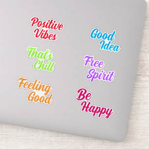Sticker Une Typographie rétro colorée et amusante