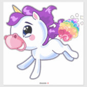 Sticker Unicorn (Feuille)