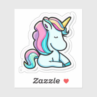Sticker Unicorn Adesivo de vinil com formato personalizado