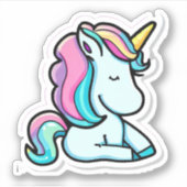 Sticker Unicorn Adesivo de vinil com formato personalizado (Devant)