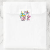 Sticker Unicorn Aimant Thé de bulle (Sac)