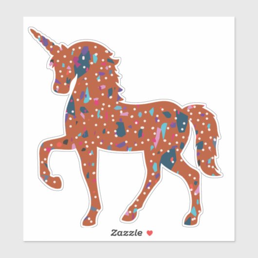 Sticker Unicorn Art (Feuille)