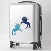 Sticker Unicorn Blues (Sur valise)