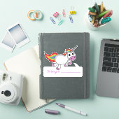 Sticker Unicorn Cela Appartient À - Retour À L'École (Couverture iPad)