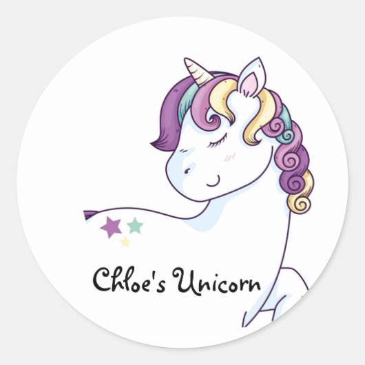 Sticker Unicorn, Décor De Classe, Unicorn (Devant)