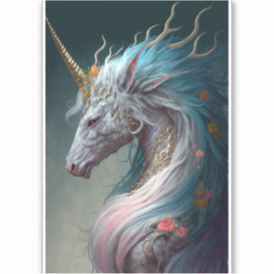 Sticker Unicorn Dragon Imaginaire Art