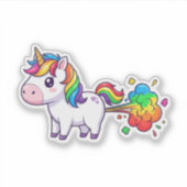 Sticker Unicorn Fart (Devant)