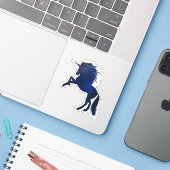 Sticker Unicorn Galaxy (Ordinateur portable avec iPhone)