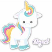 Sticker Unicorn girly (Devant)