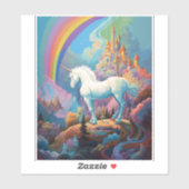Sticker Unicorn Imaginaire Art (Feuille)