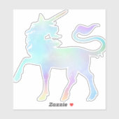 Sticker Unicorn Iridescendant (Feuille)