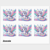 Sticker Unicorn mignon (Feuille)