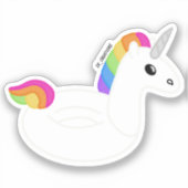 Sticker Unicorn Pool Floatie (Recto)