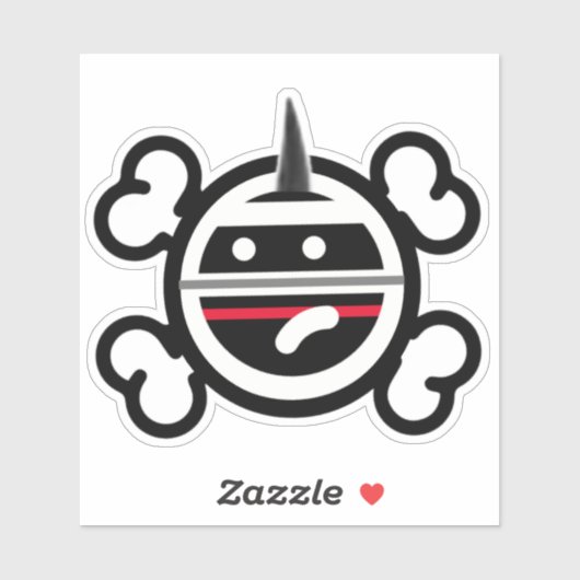 Sticker Unicorn Punkrock (Feuille)