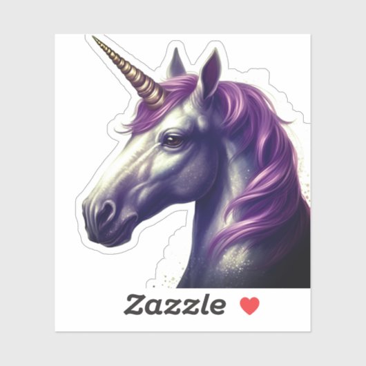 Sticker Unicorne (Feuille)