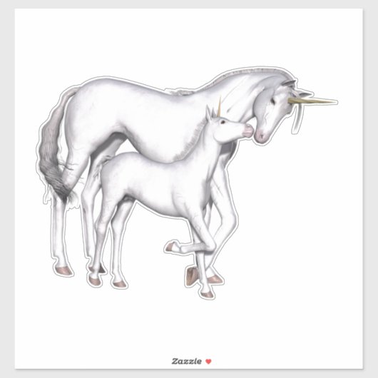 Sticker Unicorne (Feuille)