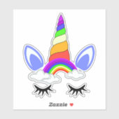 Sticker Unicorne (Feuille)