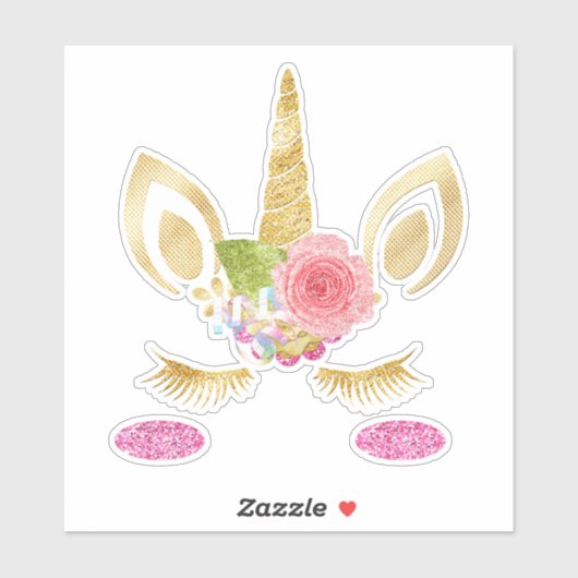 Sticker Unicorne (Feuille)