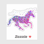 Sticker Unicorne acrylique (Feuille)