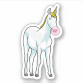 Sticker Unicorne Bubble gomme (Devant)