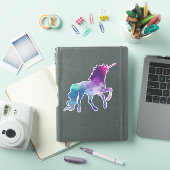 Sticker Unicorne Ciel Rose (Couverture iPad)