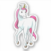 Sticker Unicorne comme Cuisinière avec casquette chef (Devant)