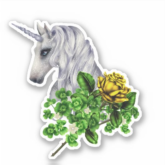 Sticker Unicorne irlandaise (Devant)