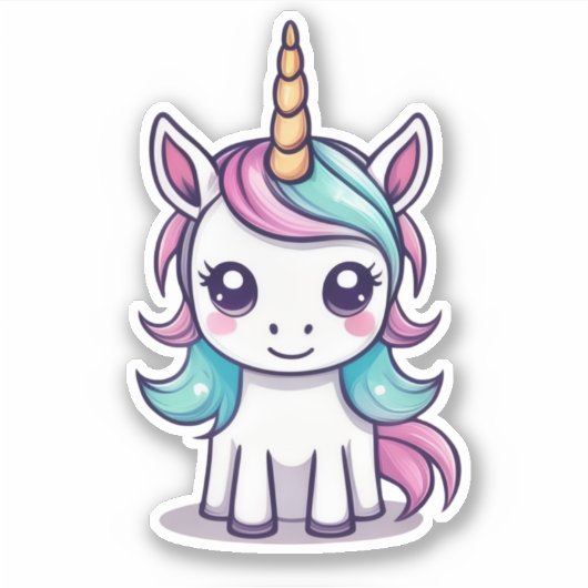 Sticker Unicorne magique (Devant)