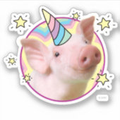 Sticker Unicorne magique de Piglet (Devant)