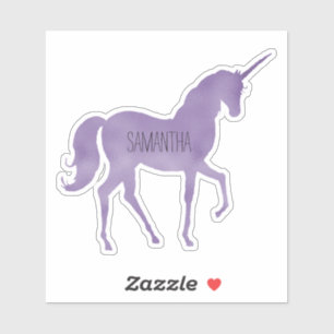 Sticker Unicorne mauve