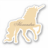 Sticker Unicorne personnalisée (Devant)