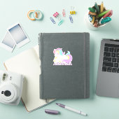 Sticker Unicorne personnalisée (Couverture iPad)