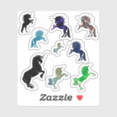 Sticker Unicornes (Feuille)