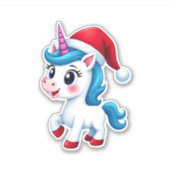 Sticker Unicorns Christmas_Santa Claus Unicorn Tank Top (1 (Devant)