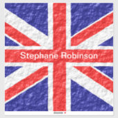 Sticker Union Jack Flag Design (Feuille)