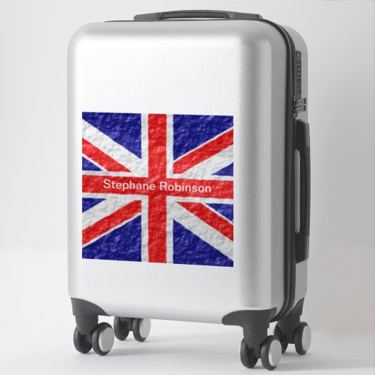 Sticker Union Jack Flag Design (Sur valise)