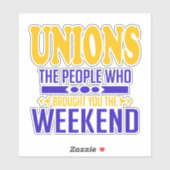 Sticker Union Weekends (Feuille)