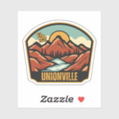 Sticker Unionville, Géorgie (Feuille)