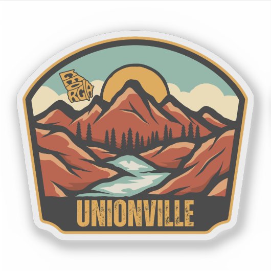 Sticker Unionville, Géorgie (Devant)