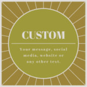 Sticker Unique Modèle de conception modifiable inspiré par (Recto)