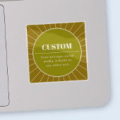 Sticker Unique Modèle de conception modifiable inspiré par