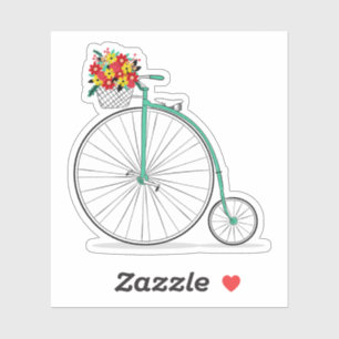 Sticker Unique Vintage Cute Uni Cycle Vinyl