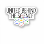 Sticker Unis derrière la science (Devant)
