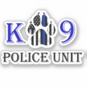 Sticker Unité de police K9 (Recto)