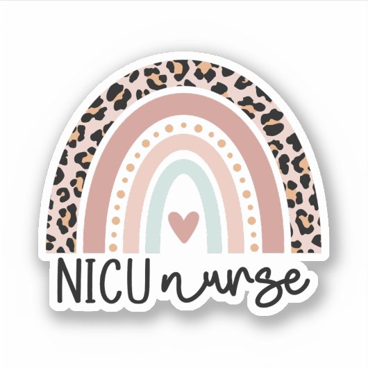 Sticker Unité de soins intensifs néonatals NICU Nurse Rain (Devant)