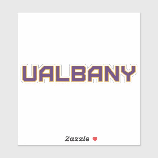 Sticker Université de Albany Wordmark (Feuille)