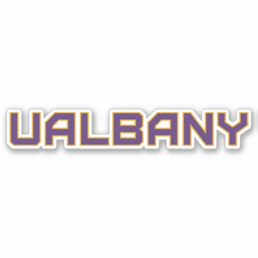 Sticker Université de Albany Wordmark (Devant)