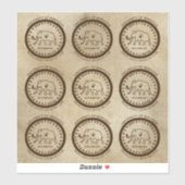 Sticker Université de Beringia Mammoth Seal (Feuille)