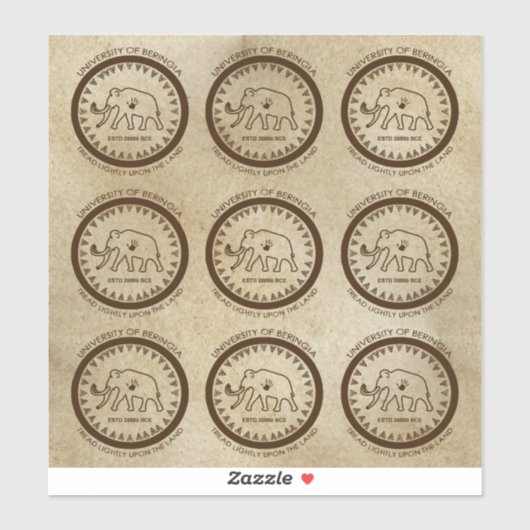 Sticker Université de Beringia Mammoth Seal (Feuille)